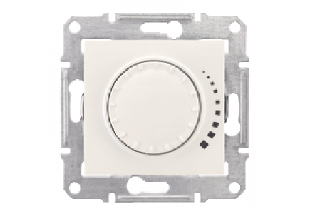 Sedna SDN2200723 - Sedna - 2way rotary pushbutton dimmer - 325VA, without frame cream , Schneider Electric
