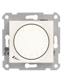 Sedna SDN2200923 - Sedna - rotary pushbutton dimmer - 1000VA, without frame cream , Schneider Electric