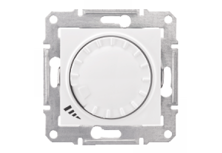 Sedna SDN2201121 - Sedna - 2way universal rotary pushbutton dimmer - 420VA, without frame white , Schneider Electric