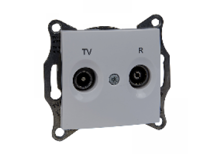 Sedna SDN3301321 - Sedna - TV/R intermediate outlet - 8dB without frame white , Schneider Electric