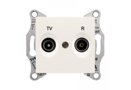 Sedna SDN3301323 - Sedna - TV/R intermediate outlet - 8dB without frame cream , Schneider Electric