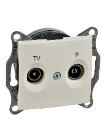 Sedna SDN3301347 - Sedna - TV/R intermediate outlet - 8dB without frame beige , Schneider Electric