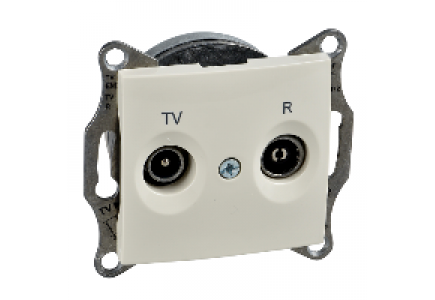 Sedna SDN3301347 - Sedna - TV/R intermediate outlet - 8dB without frame beige , Schneider Electric