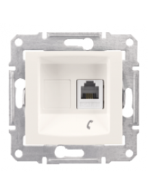 Sedna SDN4101123 - Sedna - single telephone outlet - RJ11 without frame cream , Schneider Electric