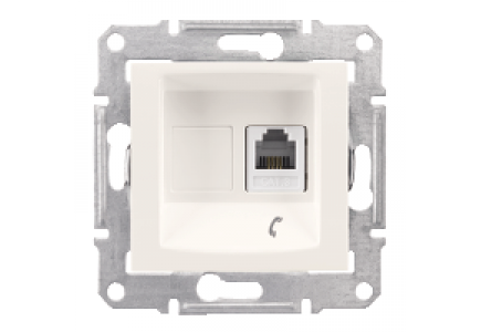 Sedna SDN4101123 - Sedna - single telephone outlet - RJ11 without frame cream , Schneider Electric
