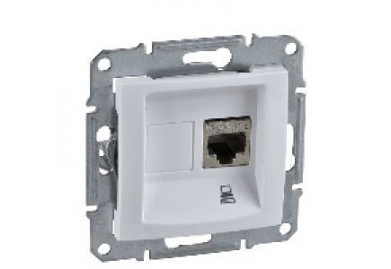 Sedna SDN4500121 - Sedna - single data outlet - RJ45 cat.5e STP without frame white , Schneider Electric