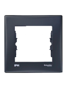 Sedna SDN5810170 - Sedna - 1-gang frame - IP44 graphite , Schneider Electric