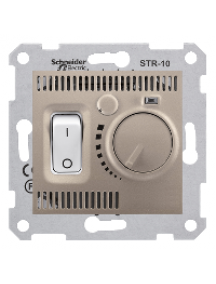 Sedna SDN6000168 - Sedna - room thermostat - 10A without frame titanium , Schneider Electric