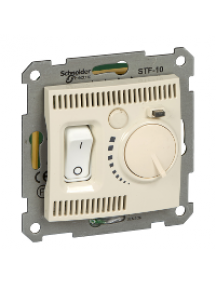 SDN6000347 - Sedna - floor thermostat - 10A without frame beige , Schneider Electric
