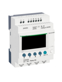Zelio Logic SR3B101BD - Zelio Logic - relais intelligent modul.- 10 E/S - 24Vcc - horloge - affichage , Schneider Electric
