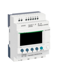 Zelio Logic SR3B102BD - Zelio Logic - relais intelligent modul.- 10 E/S - 24Vcc - horloge - affichage , Schneider Electric