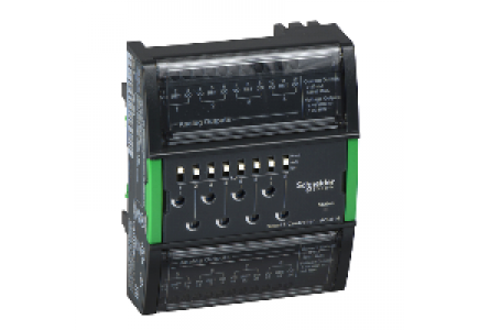 SXWAO8HXX10001 - AO-8-H Module: 8 Analog Outputs (0-10VDC or 0-20mA) w hand ctrl/override switch , Schneider Electric