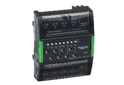 SXWAOV8HX10001 - AO-V-8-H Module: 8 Analog Outputs (0-10 V) with hand control/override switches , Schneider Electric
