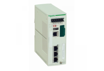 ConneXium TCSESM043F1CU0 - switch Ethernet managé standard - 3 ports cuivre - 1 ports fibre multimode , Schneider Electric