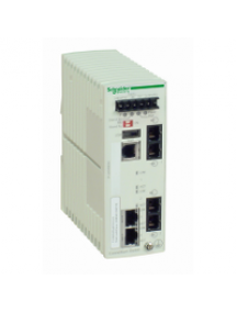 ConneXium TCSESM043F2CU0 - switch Ethernet managé standard - 2 ports cuivre - 2 ports fibre multimode , Schneider Electric