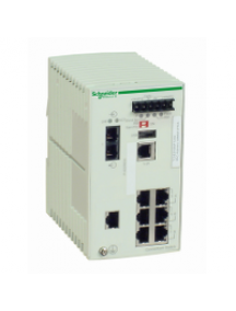 ConneXium TCSESM083F1CU0 - switch Ethernet managé standard - 7 ports cuivre - 1 port fibre multimode , Schneider Electric