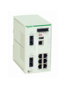 ConneXium TCSESM083F2CS0 - switch Ethernet managé standard - 6 ports cuivre - 2 ports fibre monomode , Schneider Electric