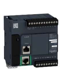 Modicon M221 TM221CE16R - Modicon M221, contrôleur 16E/S relais, port Ethernet+série, 100/240VCA , Schneider Electric