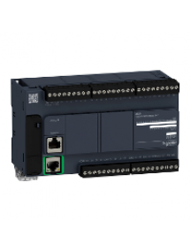 Modicon M221 TM221CE40R - Modicon M221, contrôleur 40E/S relais, port Ethernet+série, 100/240VCA , Schneider Electric