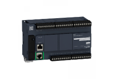 Modicon M221 TM221CE40R - Modicon M221, contrôleur 40E/S relais, port Ethernet+série, 100/240VCA , Schneider Electric