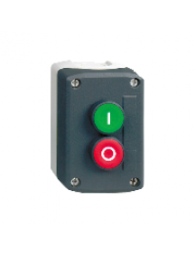 Harmony XALD XALD214 - Harmony boite - 2 boutons poussoirs Ø22 - vert /rouge dépassant , Schneider Electric