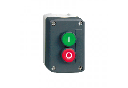Harmony XALD XALD214 - Harmony boite - 2 boutons poussoirs Ø22 - vert /rouge dépassant , Schneider Electric