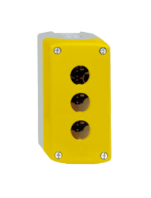 Harmony XALK XALK03 - Harmony boite - 3 trous - couvercle jaune - fond gris clair , Schneider Electric