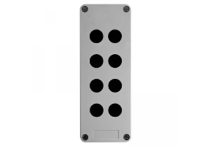 Harmony XAP XAPA2108 - Harmony XAPA - boîte à boutons vide - plastique - 8 perçages en 2 colonnes , Schneider Electric