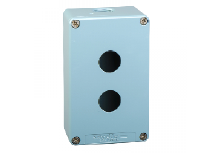 Harmony XAP XAPM2202 - Harmony XAPM - boîte à boutons vide - métallique - 2 perçages horizontaux , Schneider Electric