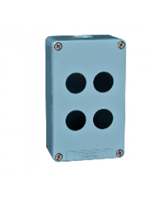 Harmony XAP XAPM2204 - Harmony XAPM - boîte à boutons vide - métallique - 4 perçages en 2 colonnes , Schneider Electric