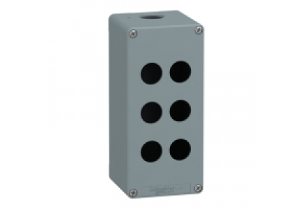 Harmony XAP XAPM3206 - Harmony XAPM - boîte à boutons vide - métallique - 6 perçages en 2 colonnes , Schneider Electric