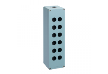 Harmony XAP XAPM5512 - Harmony XAPM - boîte à boutons vide - métallique - 12 perçages en 2 colonnes , Schneider Electric