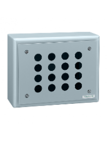 Harmony XAP XB2SL44007 - Harmony XB2S - boîte à boutons vide - métallique - 16 perçages en 4 colonnes , Schneider Electric