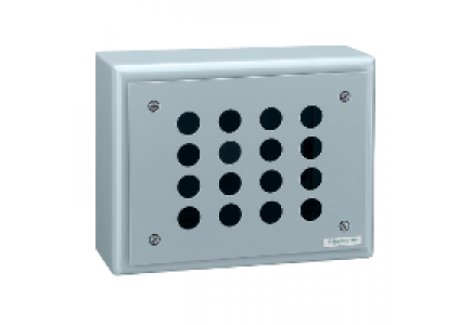 Harmony XAP XB2SL44007 - Harmony XB2S - boîte à boutons vide - métallique - 16 perçages en 4 colonnes , Schneider Electric