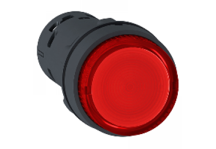 Harmony XB7 XB7NJ04B1 - Harmony bouton poussoir lumineux - Ø22 - LED rouge - à accrochage - 1F - 24v , Schneider Electric