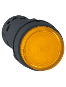 Harmony XB7 XB7NJ05B1 - Harmony bouton poussoir lumineux - Ø22 - LED orange - à accrochage - 1F - 24v , Schneider Electric