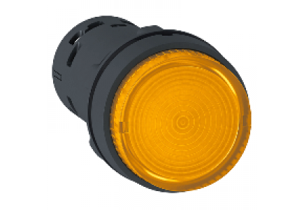 Harmony XB7 XB7NJ05B1 - Harmony bouton poussoir lumineux - Ø22 - LED orange - à accrochage - 1F - 24v , Schneider Electric