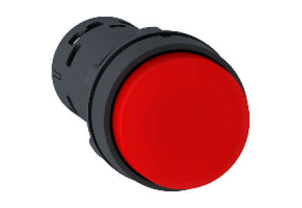 Harmony XB7 XB7NL44 - Harmony bouton-poussoir dépassant - Ø22 - rouge -2O , Schneider Electric
