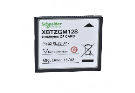 Magelis XBT XBTZGM128 - Magelis XBT - carte mémoire - flash compacte 128MB , Schneider Electric