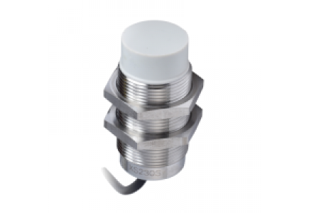OsiSense XS XS230SAPAL2 - OsiSense XS2 - détecteur inductif - M30 - L63mm - inox - Sn 22mm - câble 2m , Schneider Electric