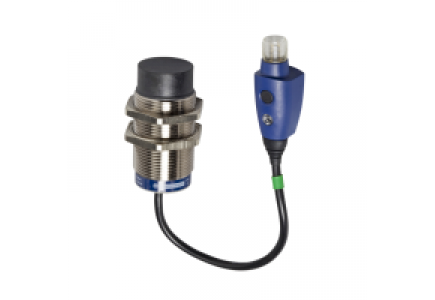 OsiSense XS XS630B2PAL01M12 - OsiSense XS6 - détecteur inductif - M30 - L63mm - laiton - Sn 18mm - M12 0.15m , Schneider Electric