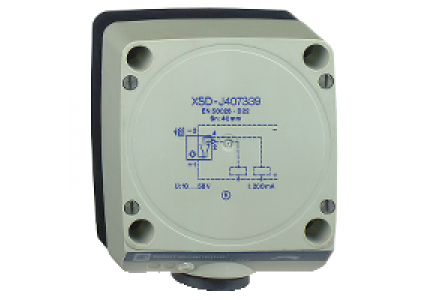 OsiSense XS XSDA400519 - OsiSense XSD - détecteur inductif - 80x80 - L40mm - plast. - Sn 40mm - bornes , Schneider Electric
