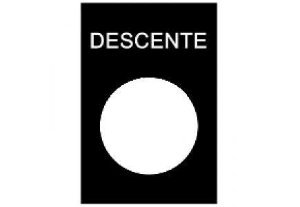 ZB2BY2108 - Harmony - étiquette - 30x40mm - noir - DESCENTE , Schneider Electric ZB2BY2108 - Harmony - étiquette - 30x40mm - noir - DESCENTE , Schneider Electric