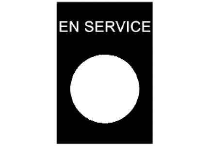 ZB2BY2111 - Harmony - étiquette - 30x40mm - noir - EN SERVICE , Schneider Electric ZB2BY2111 - Harmony - étiquette - 30x40mm - noir - EN SERVICE , Schneider Electric