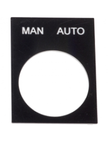 ZB2BY2372 - legend plate (MAN AUTO) , Schneider Electric