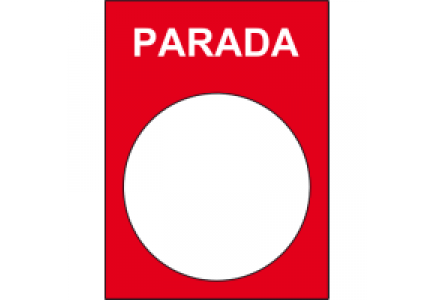 ZB2BY2404 - ETIQUETTE PARADA , Schneider Electric