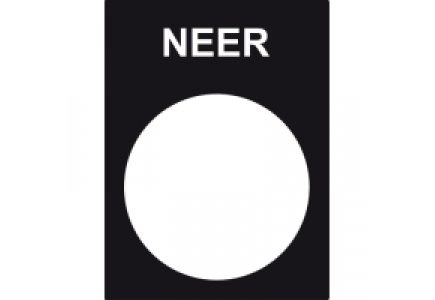 ZB2BY2508 - legend plate 30x40 mm - black - NEER , Schneider Electric ZB2BY2508 - legend plate 30x40 mm - black - NEER , Schneider Electric