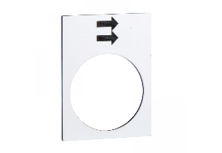 ZB2BY4902 - Harmony - étiquette - 30x40mm - blanc - montée ou droite, GV , Schneider Electric