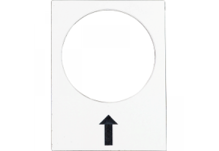 ZB2BY4907 - Harmony - étiquette - 30x40mm - blanc - droite PV , Schneider Electric