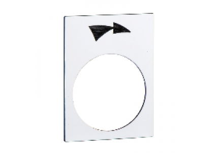 ZB2BY4921 - Harmony - étiquette - 30x40mm - blanc - rotation droite PV-GV , Schneider Electric ZB2BY4921 - Harmony - étiquette - 30x40mm - blanc - rotation droite PV-GV , Schneider Electric